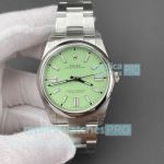 VS Factory Swiss Replica Rolex Oyster Perpetual 41mm Stainless Steel Watch with Light Green Dial 